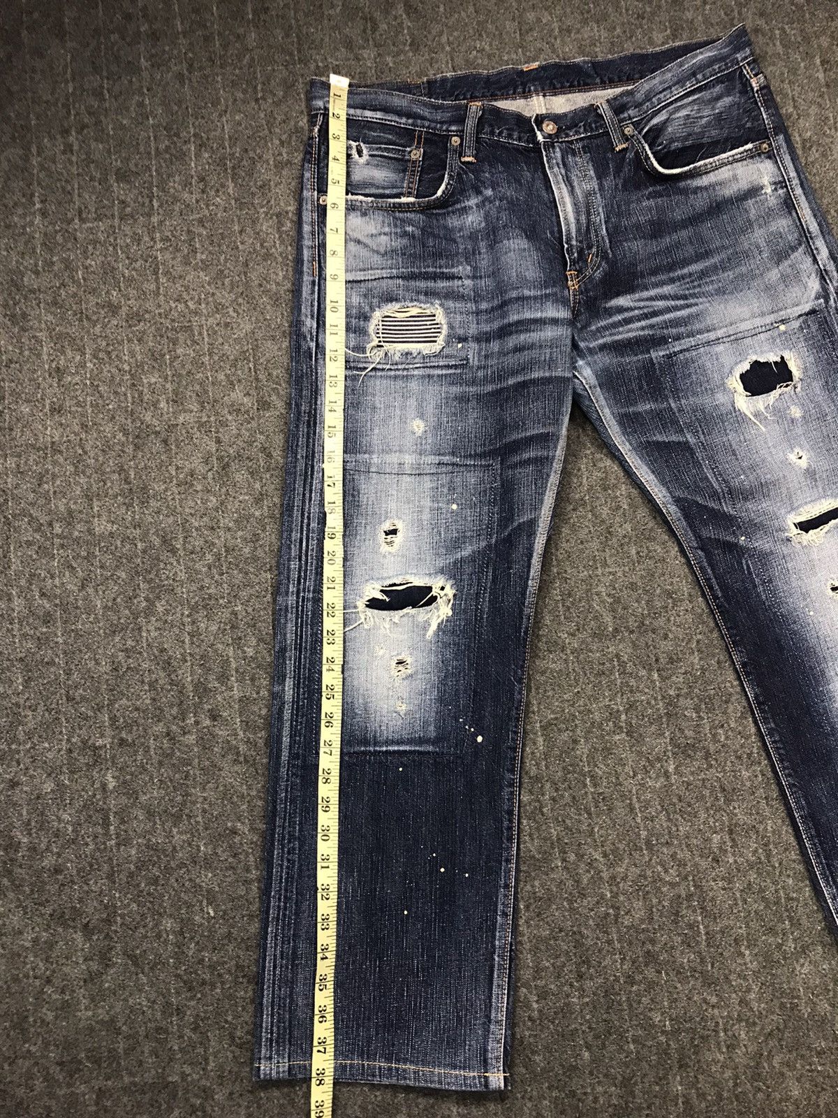 Edwin × Vintage Vintage Edwin 503 Distressed Denim Jeans Size US 37 - 21 Thumbnail