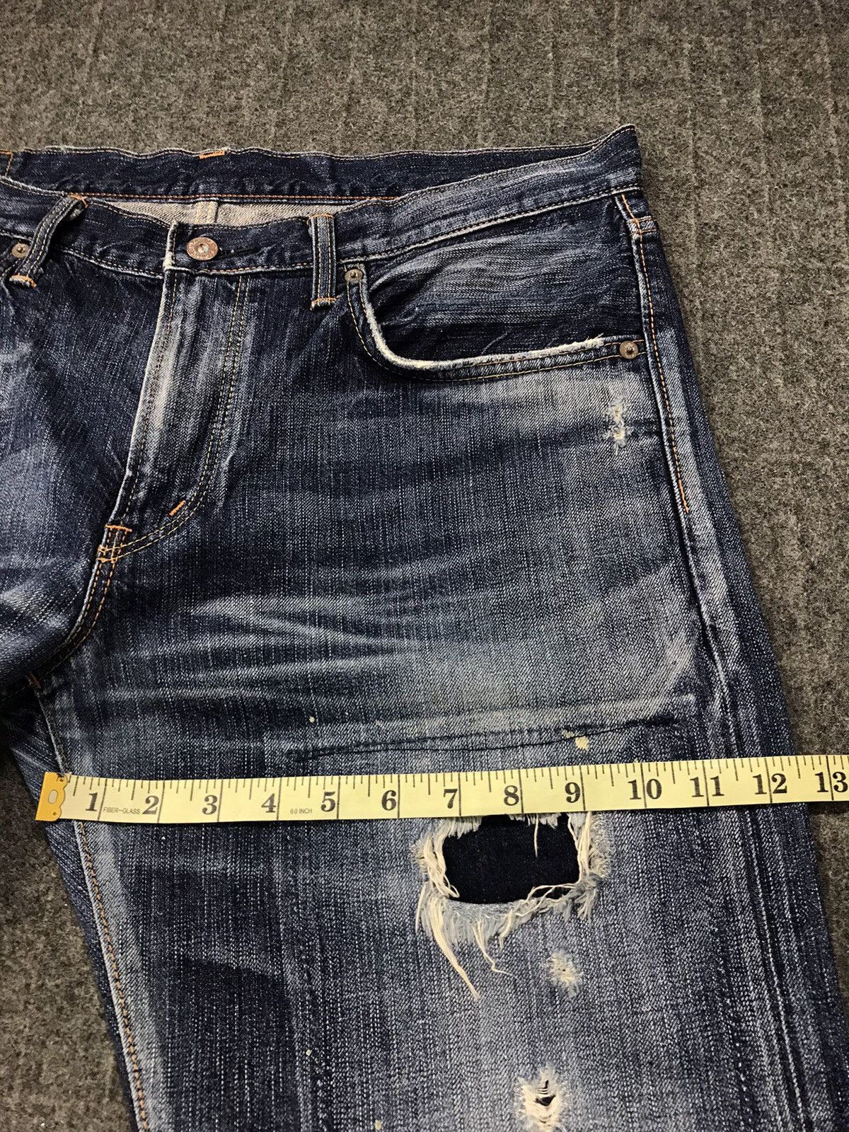 Edwin × Vintage Vintage Edwin 503 Distressed Denim Jeans Size US 37 - 19 Thumbnail