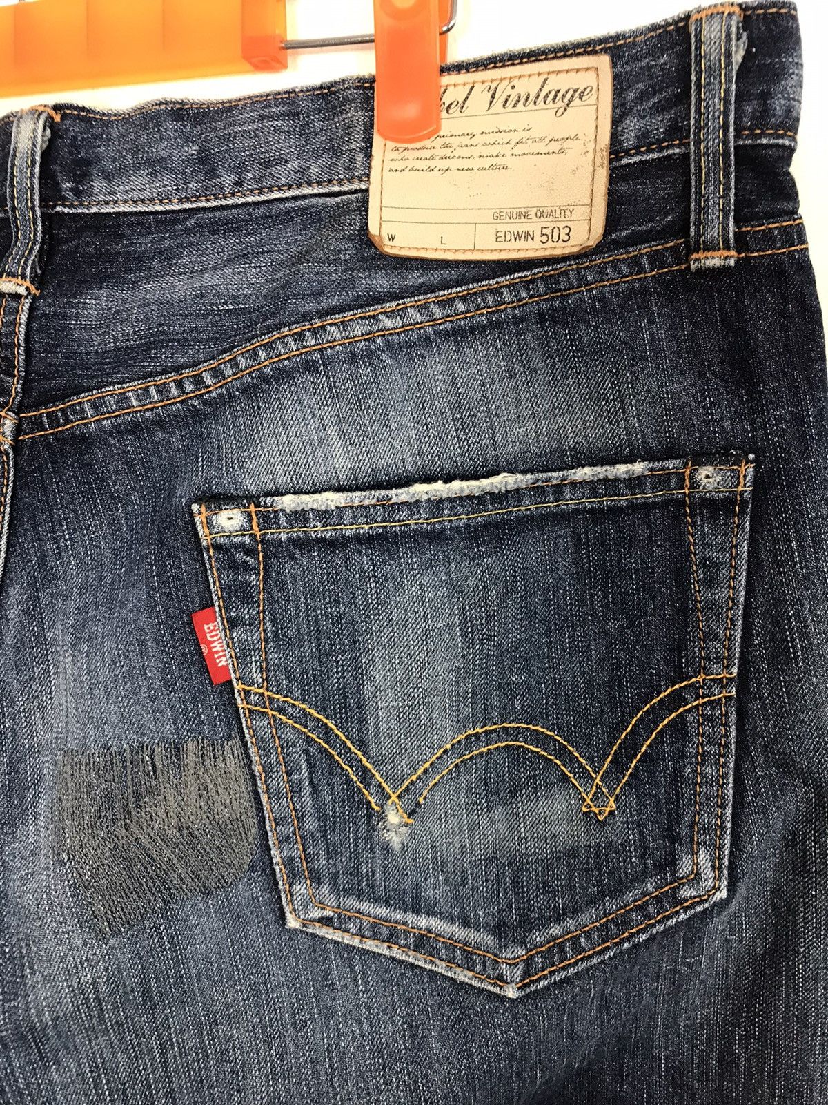 Edwin × Vintage Vintage Edwin 503 Distressed Denim Jeans Size US 37 - 11 Thumbnail