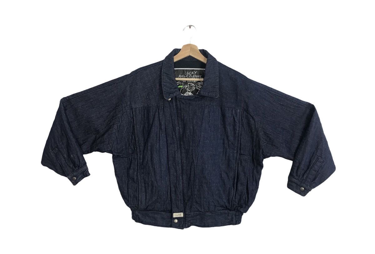 Jacket Lucky Indigo Denim Zipper Design
