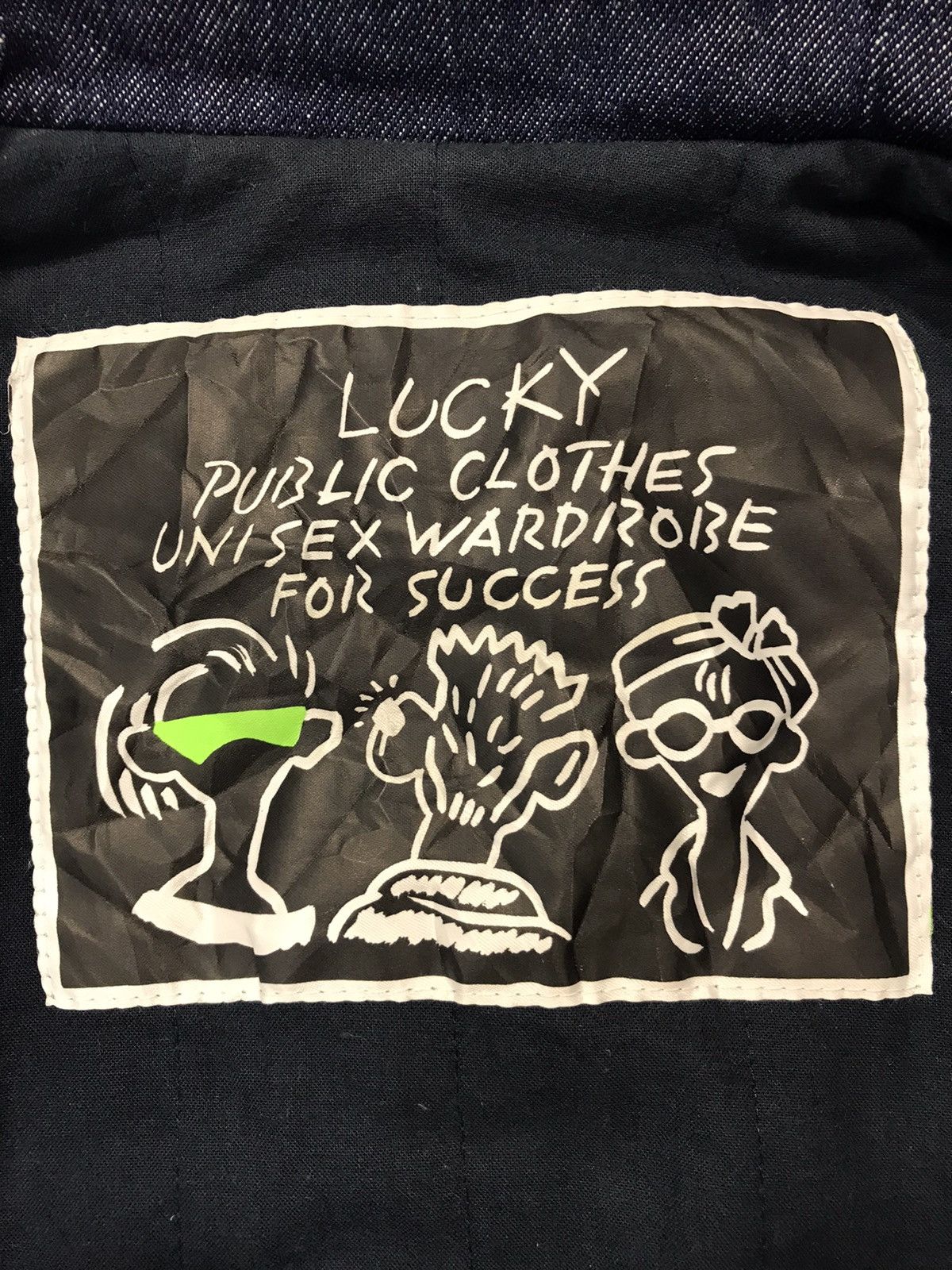 Japanese Brand × Vintage Jacket Lucky Indigo Denim Zipper Design Size US XL / EU 56 / 4 - 12 Thumbnail