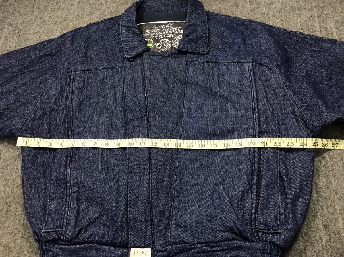 Japanese Brand × Vintage Jacket Lucky Indigo Denim Zipper Design Size US XL / EU 56 / 4 - 15 Thumbnail