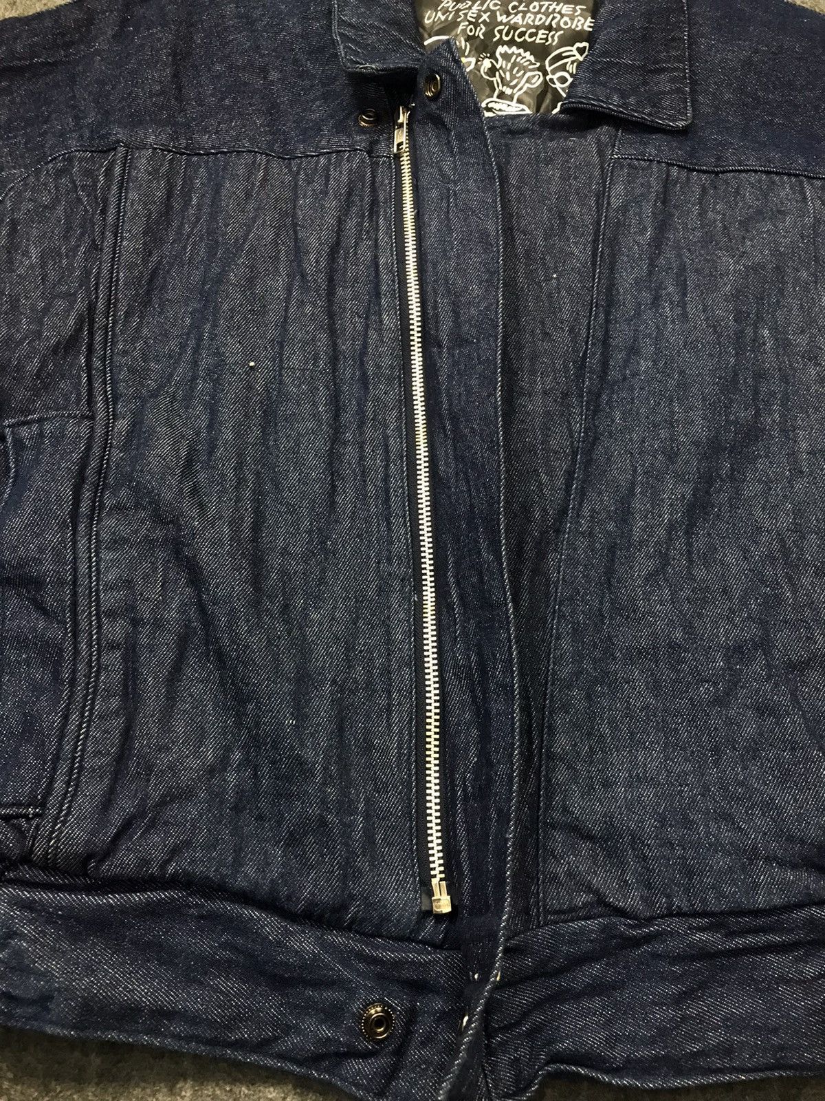 Japanese Brand × Vintage Jacket Lucky Indigo Denim Zipper Design Size US XL / EU 56 / 4 - 9 Thumbnail