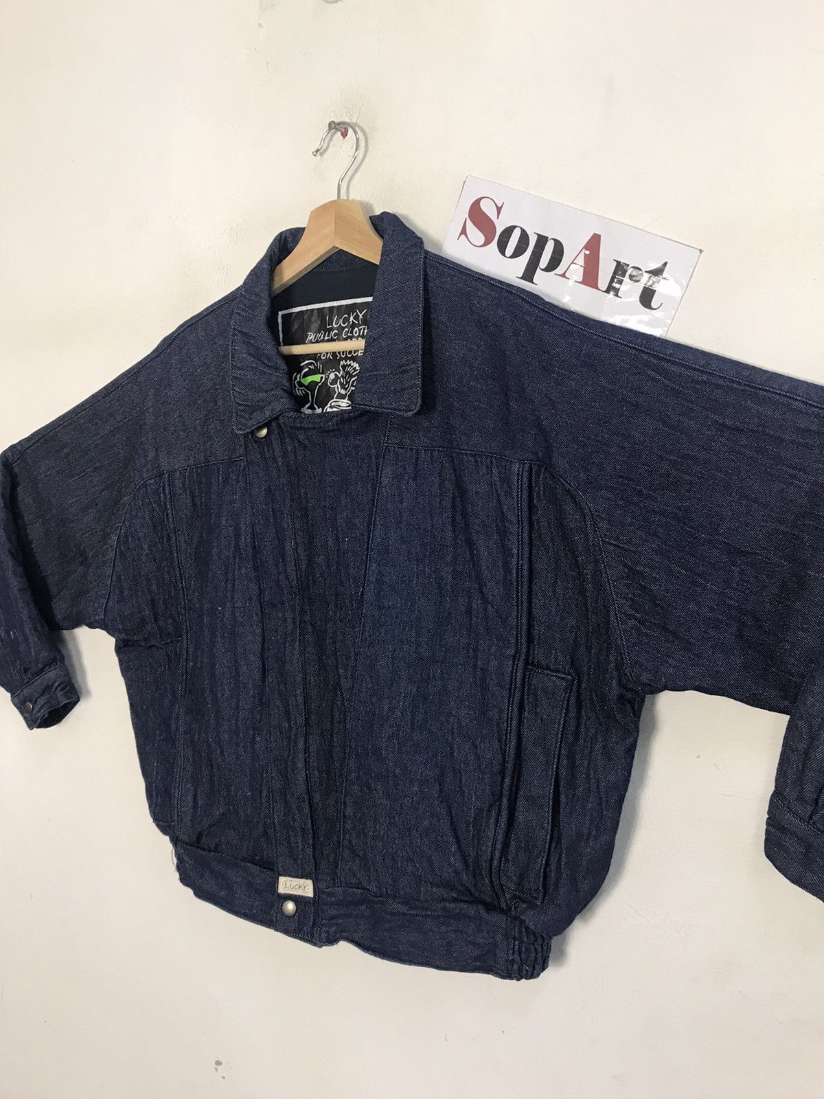 Japanese Brand × Vintage Jacket Lucky Indigo Denim Zipper Design Size US XL / EU 56 / 4 - 4 Thumbnail