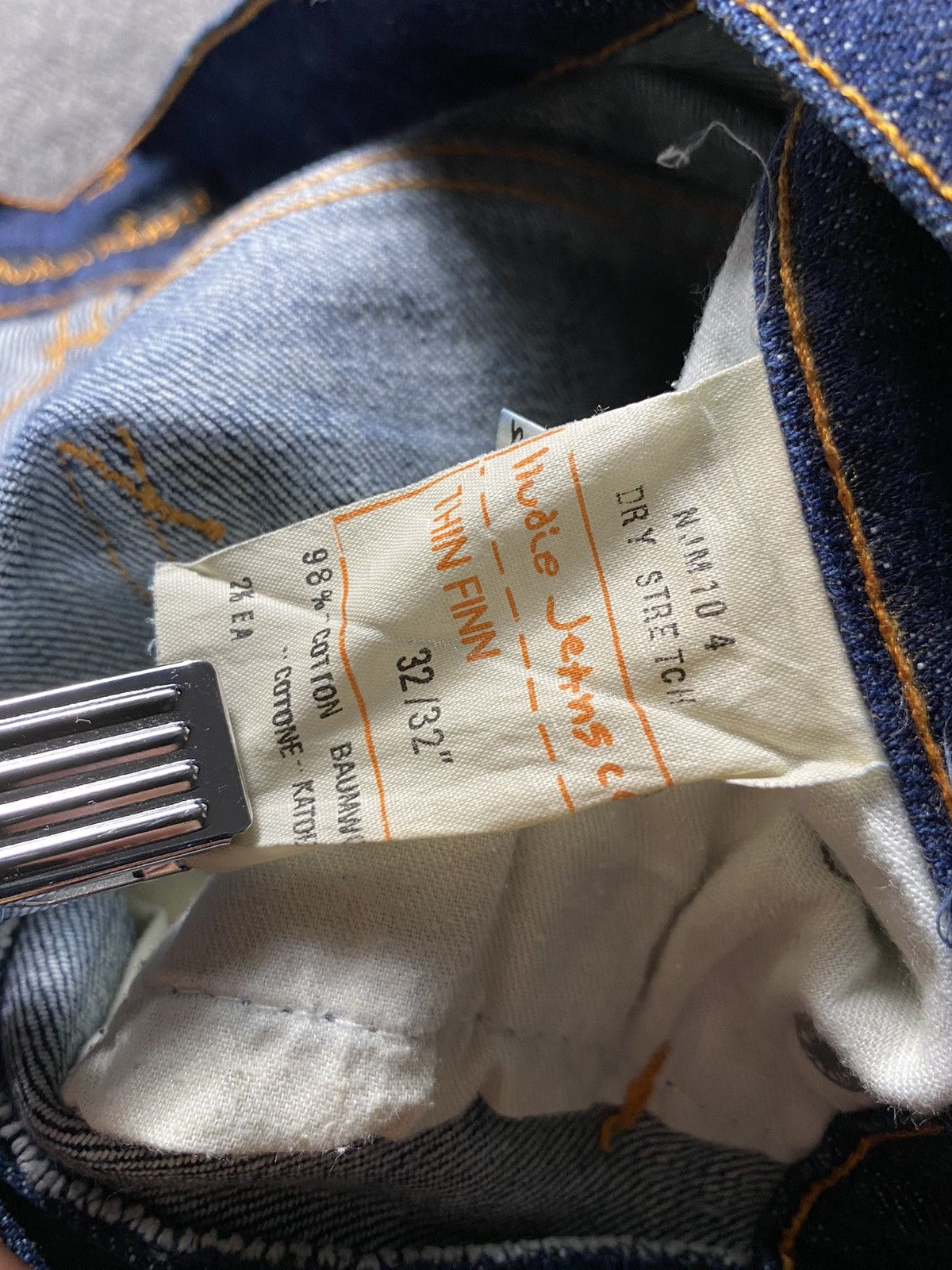Nudie Jeans Nudie jeans thin finn denim jeans size 32 Size US 32 / EU 48 - 4 Thumbnail