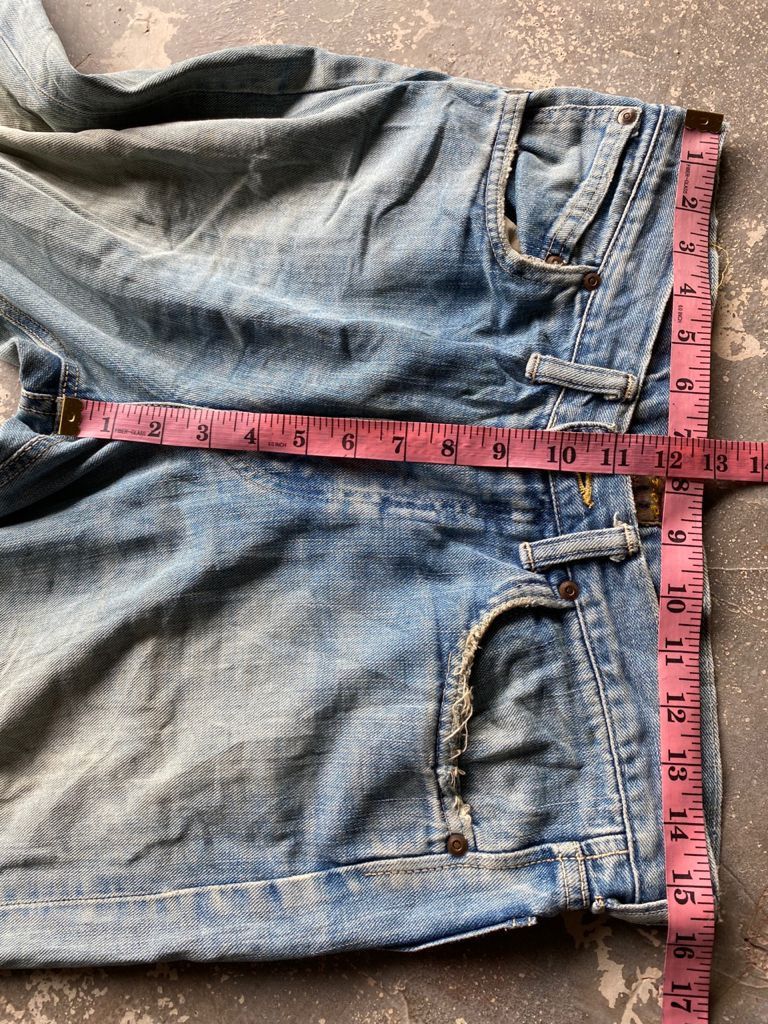 Lee RARE🔥Vintage Lee Cowboy Distress Denim Selvedge Jeans Pants Size US 31 - 17 Thumbnail