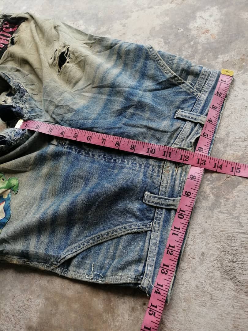 Vintage RARE🔥Vintage Destroy Distress BOBSON Jeans Rusty Style Size US 29 - 17 Thumbnail