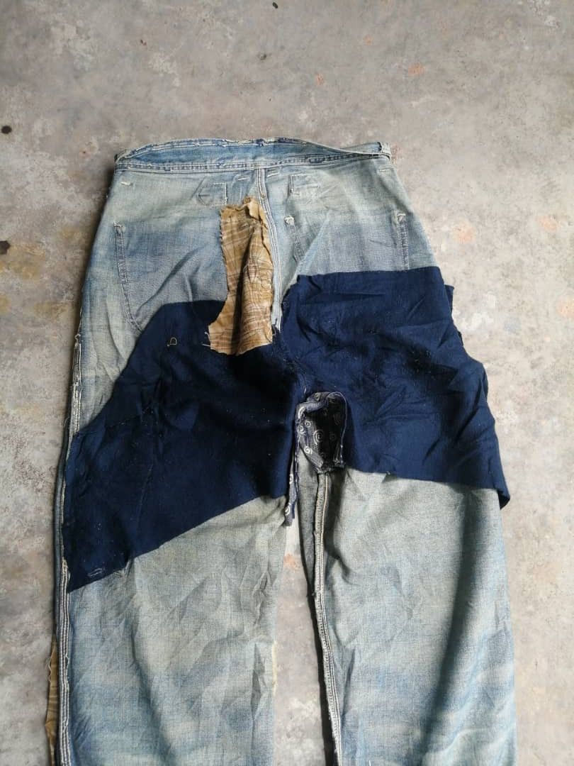 Vintage RARE🔥Vintage Destroy Distress BOBSON Jeans Rusty Style Size US 29 - 12 Thumbnail