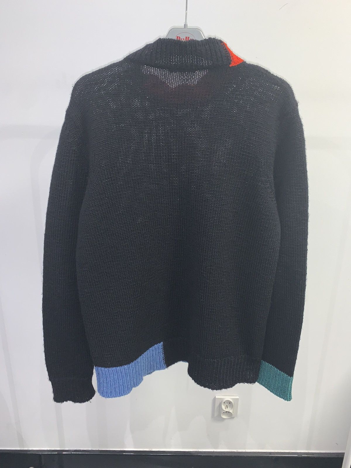 Raf Simons AW15 Raf Simons Colorblock Mock Neck Wool Sweater Size US S / EU 44-46 / 1 - 6 Thumbnail