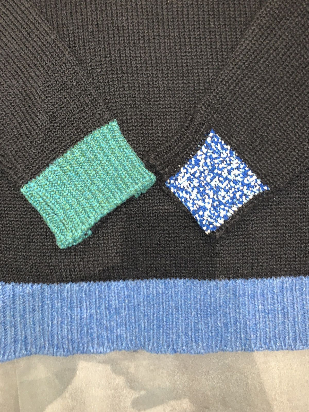 Raf Simons AW15 Raf Simons Colorblock Mock Neck Wool Sweater Size US S / EU 44-46 / 1 - 10 Thumbnail
