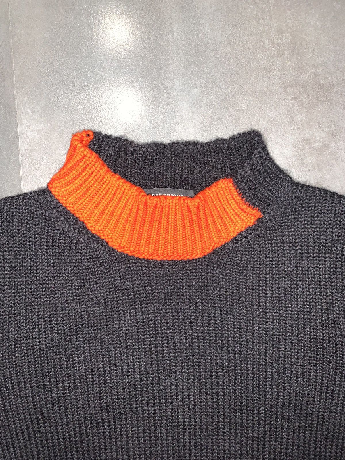 Raf Simons AW15 Raf Simons Colorblock Mock Neck Wool Sweater Size US S / EU 44-46 / 1 - 9 Thumbnail