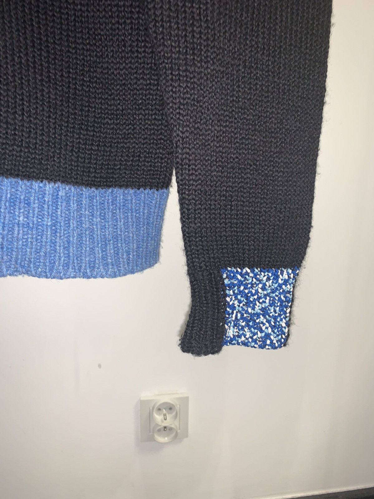 Raf Simons AW15 Raf Simons Colorblock Mock Neck Wool Sweater Size US S / EU 44-46 / 1 - 5 Thumbnail