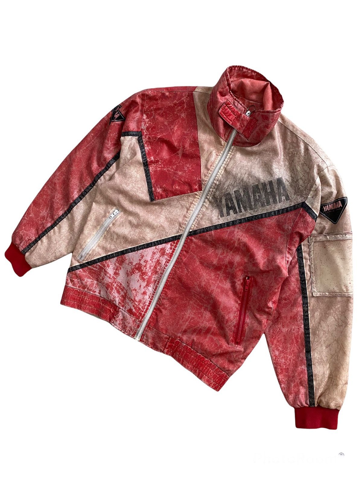 Vintage Yamaha rider wear racing Vintage jacket Design Rare Size US L / EU 52-54 / 3 - 2 Thumbnail
