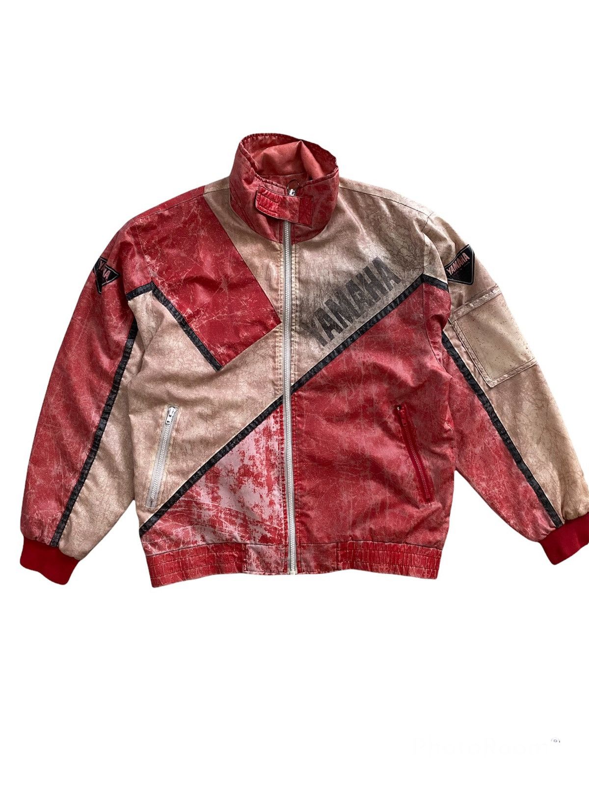 Vintage Yamaha rider wear racing Vintage jacket Design Rare Size US L / EU 52-54 / 3 - 3 Thumbnail