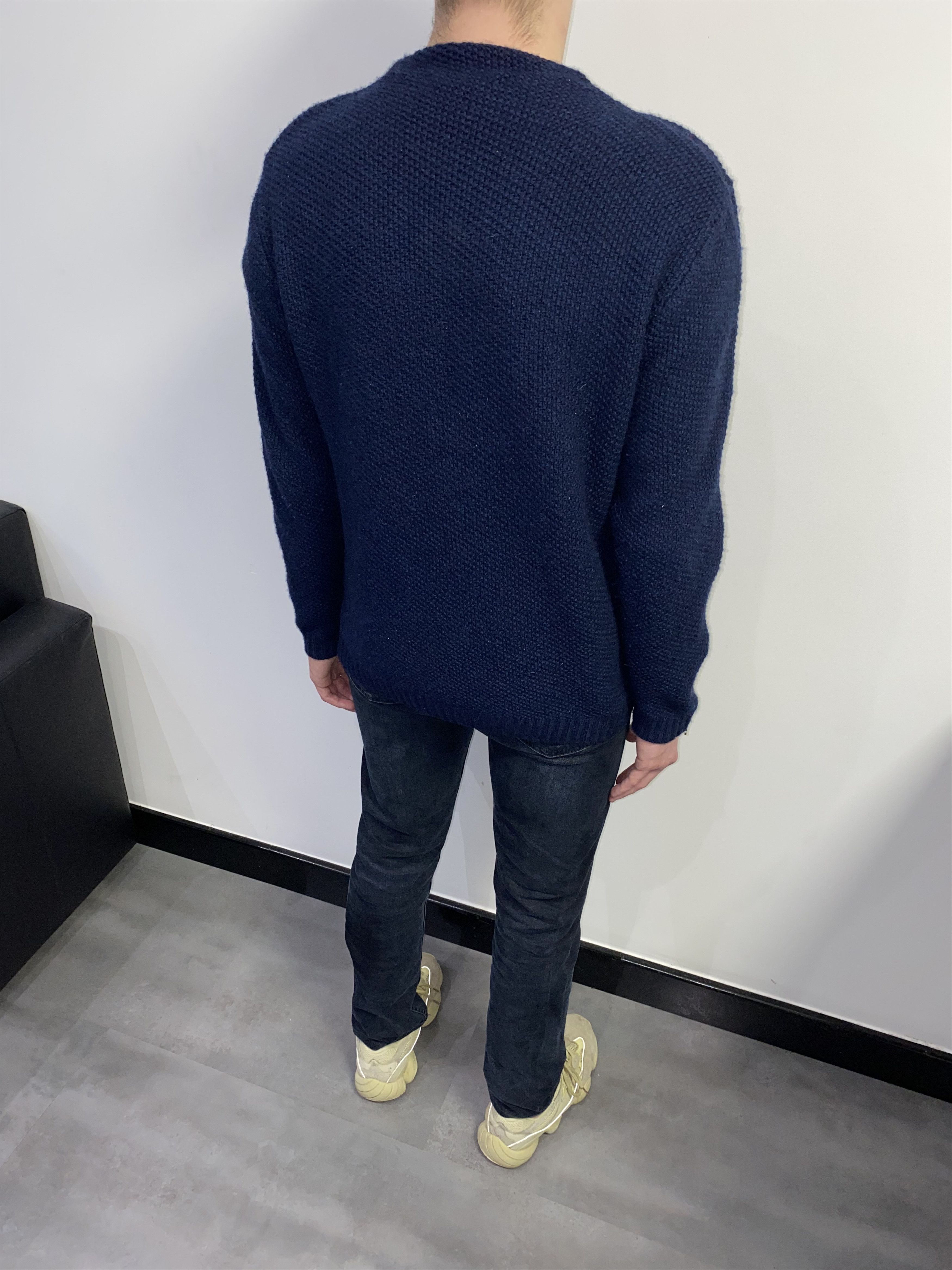 Balmain Pierre Balmain Small Logo Zipped Handknit Wool Sweater Size US M / EU 48-50 / 2 - 5 Thumbnail