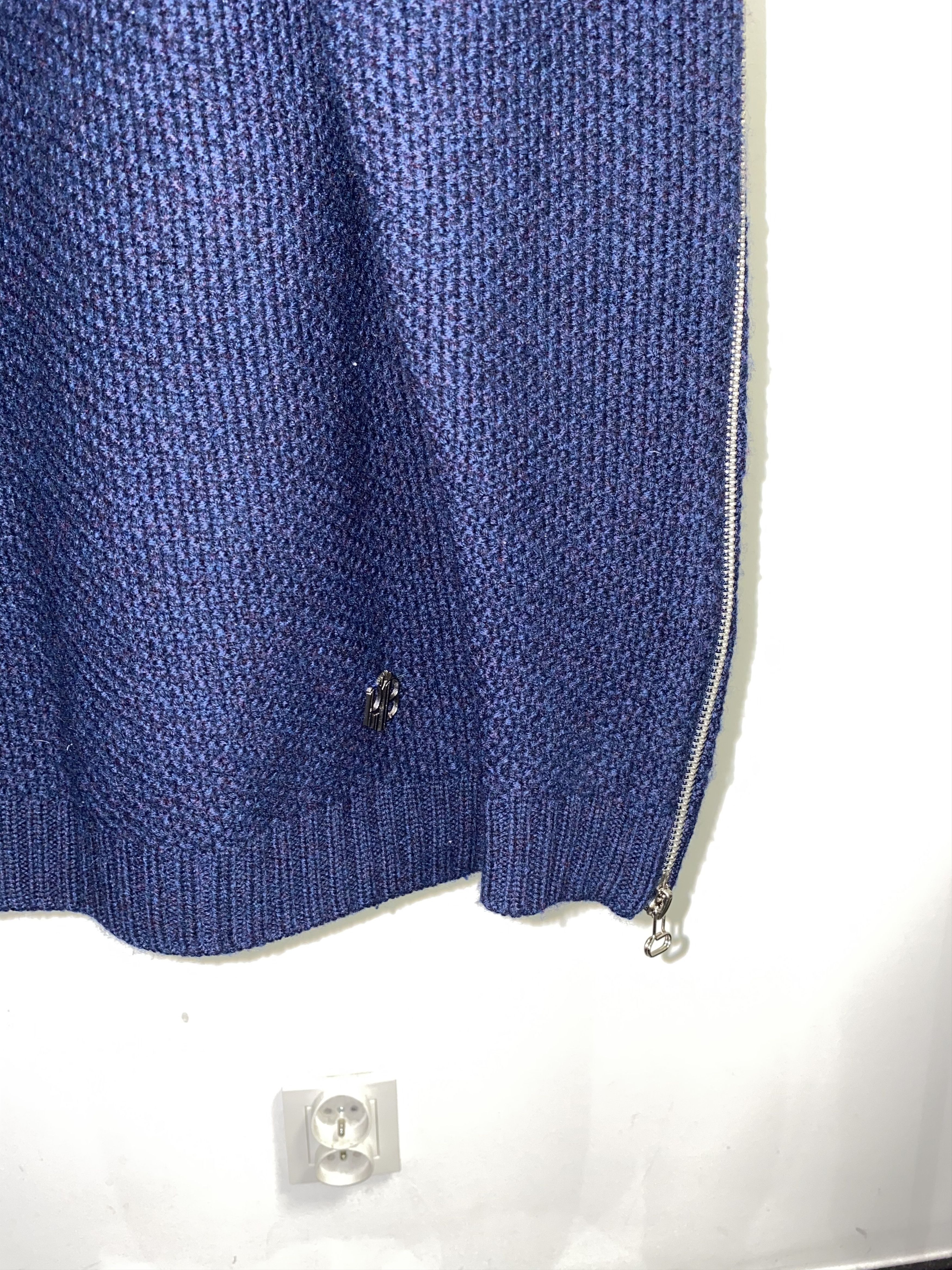 Balmain Pierre Balmain Small Logo Zipped Handknit Wool Sweater Size US M / EU 48-50 / 2 - 8 Thumbnail