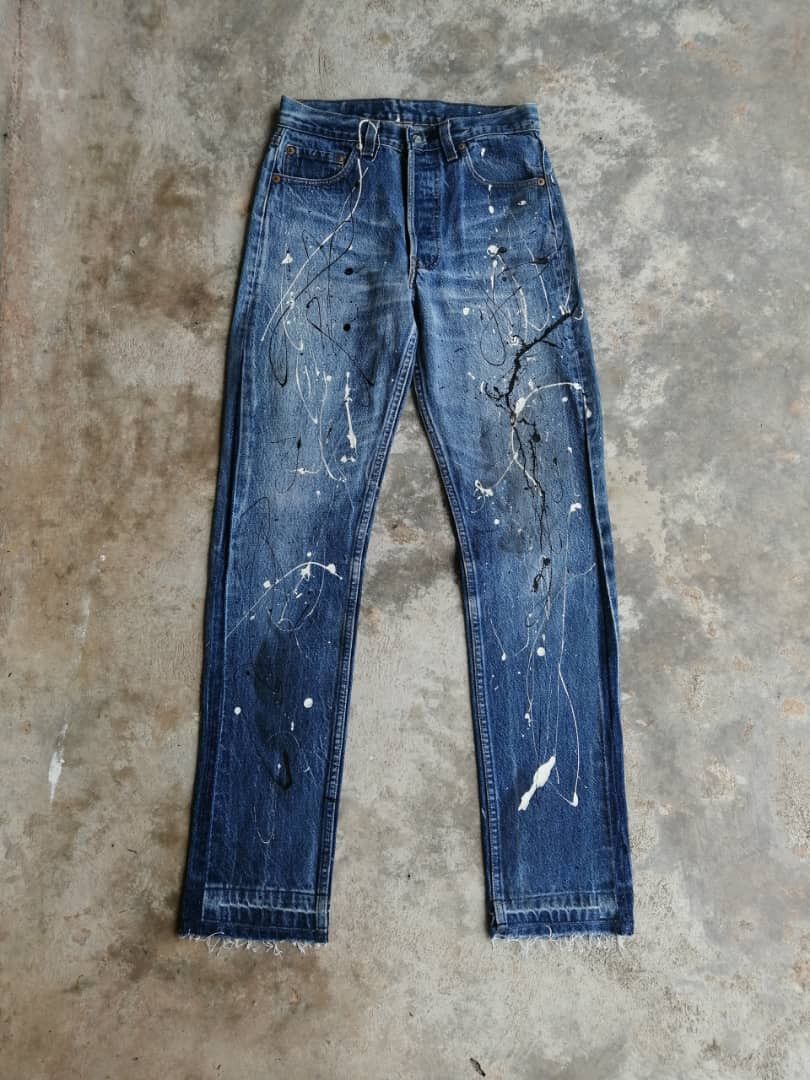 Vintage Dirty Painter 80s Levi's 501 Jeans Reworked