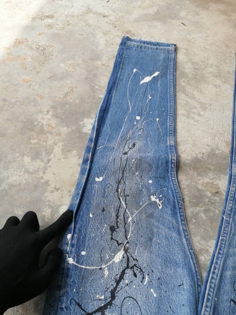 Levi's × Vintage Vintage Dirty Painter 80s Levi's 501 Jeans Reworked Size US 28 / EU 44 - 11 Thumbnail
