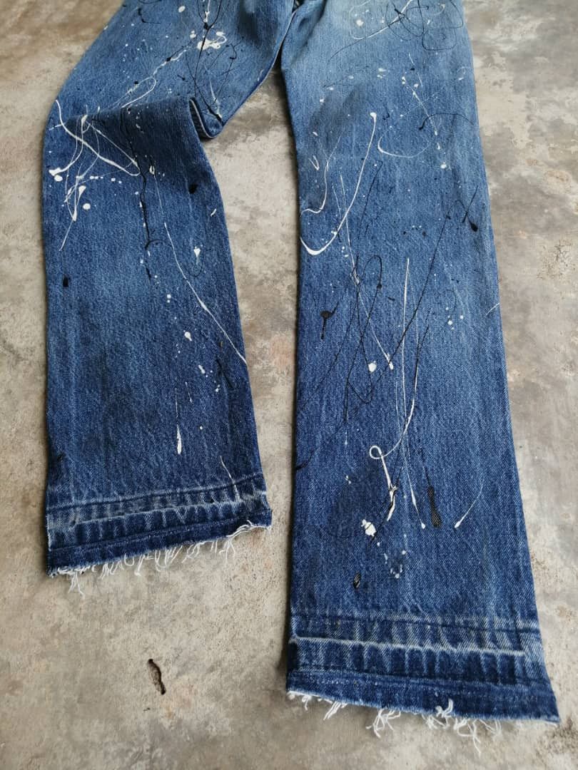 Levi's × Vintage Vintage Dirty Painter 80s Levi's 501 Jeans Reworked Size US 28 / EU 44 - 15 Thumbnail