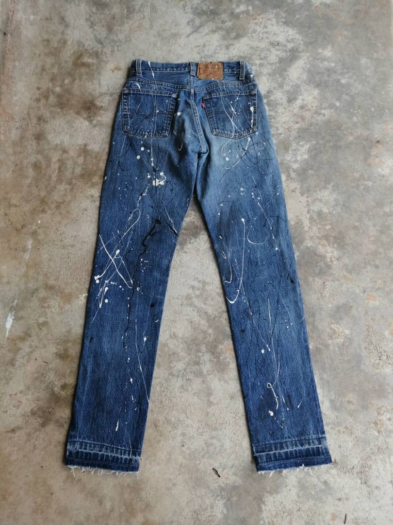 Levi's × Vintage Vintage Dirty Painter 80s Levi's 501 Jeans Reworked Size US 28 / EU 44 - 2 Thumbnail