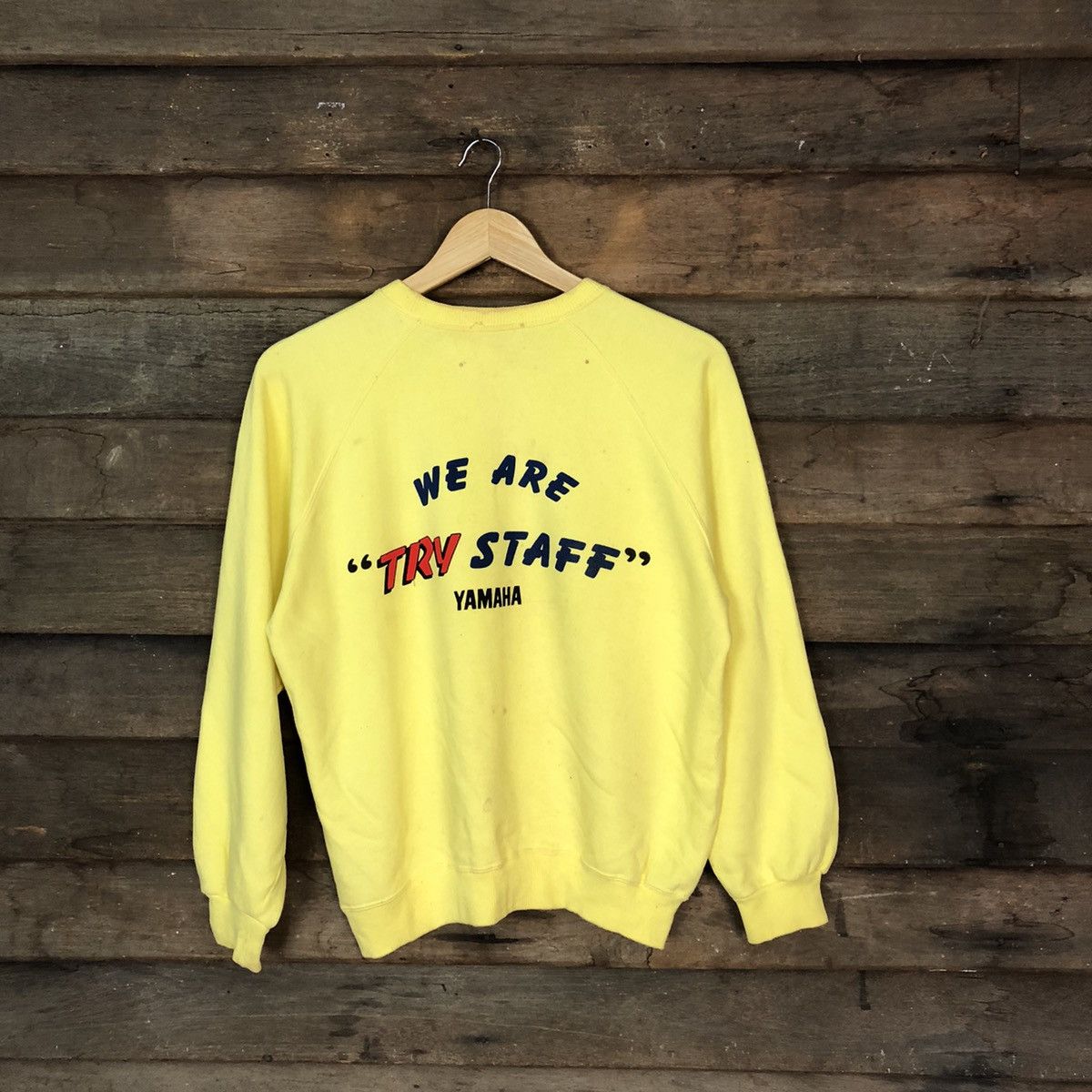 Yamaha Staff vintage Yellow Sweatshirt #030B
