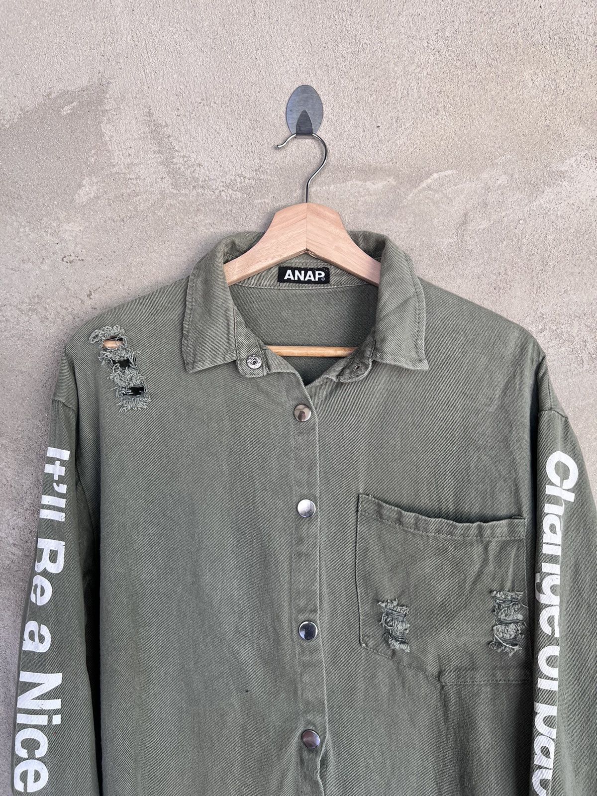 Japanese Brand Japanese Brand Anap Distressed Jacket Size US M / EU 48-50 / 2 - 3 Thumbnail