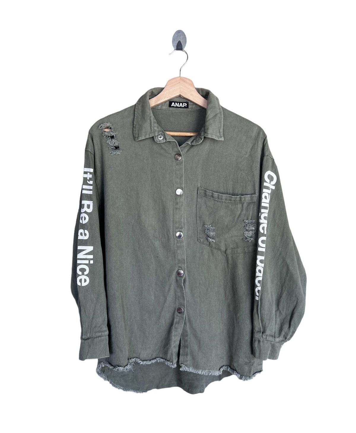 Japanese Brand Japanese Brand Anap Distressed Jacket Size US M / EU 48-50 / 2 - 1 Thumbnail