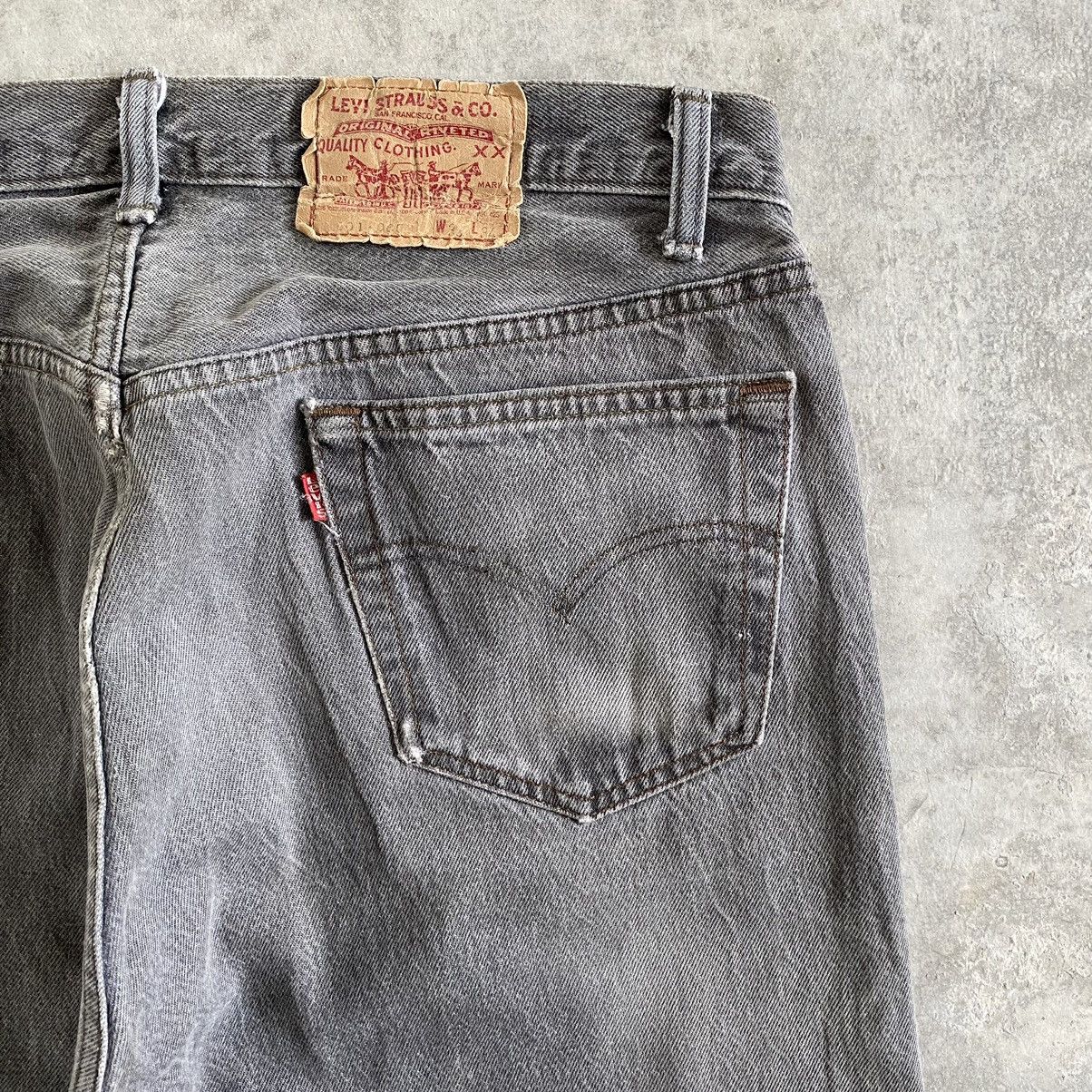 Levi's Size 35x33.5VTG Late 80’s Levi's 501 Gravel Grey Jeans Size US 35 - 18 Thumbnail