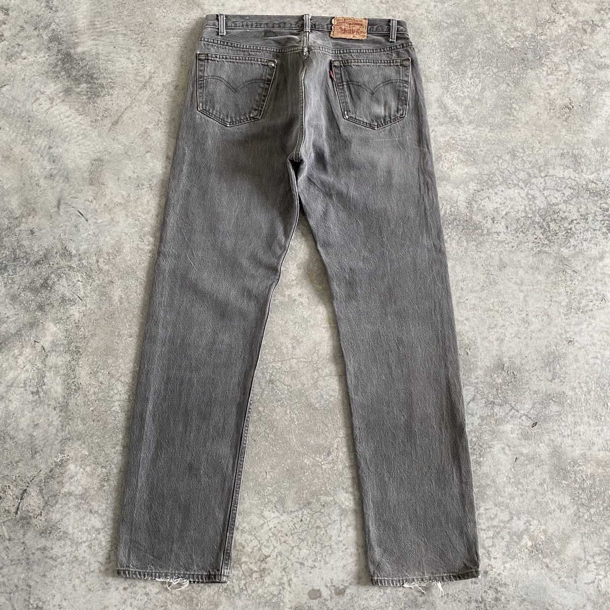 Levi's Size 35x33.5VTG Late 80’s Levi's 501 Gravel Grey Jeans Size US 35 - 11 Thumbnail