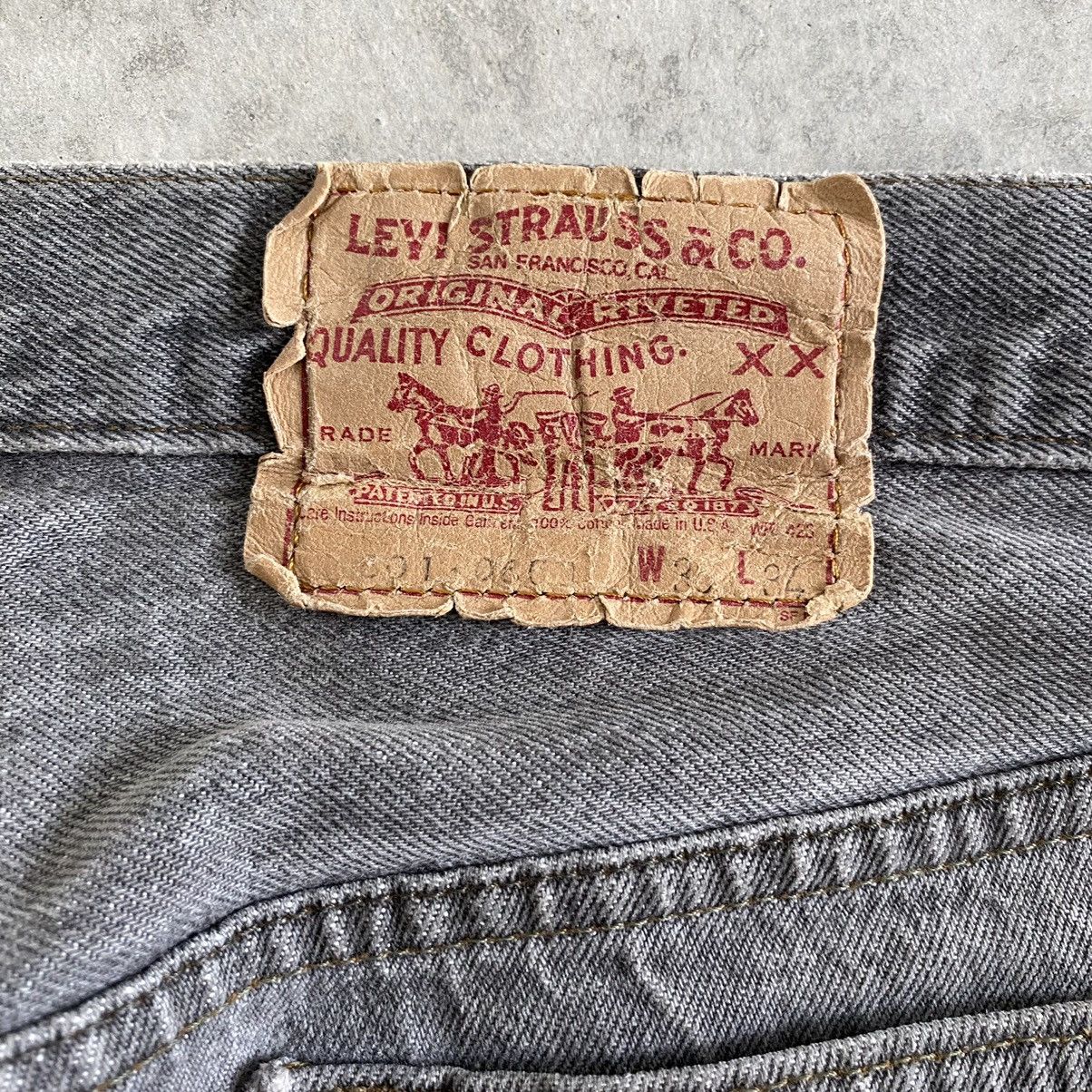 Levi's Size 35x33.5VTG Late 80’s Levi's 501 Gravel Grey Jeans Size US 35 - 21 Thumbnail