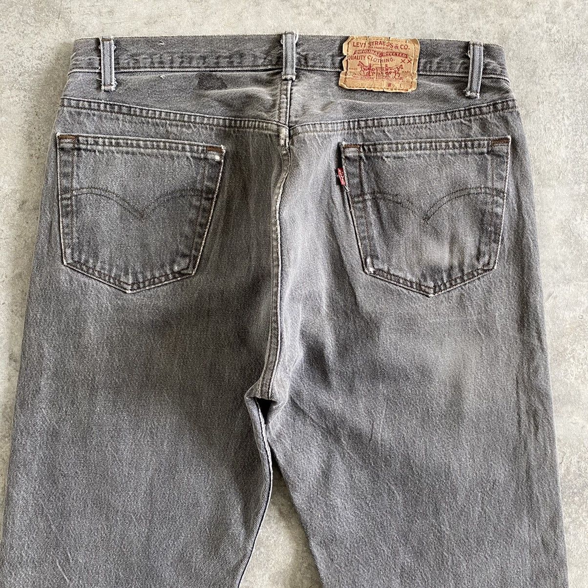 Levi's Size 35x33.5VTG Late 80’s Levi's 501 Gravel Grey Jeans Size US 35 - 17 Thumbnail