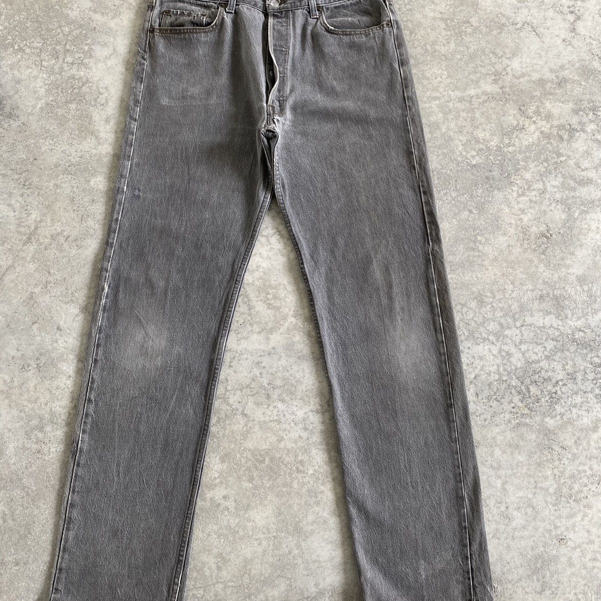 Levi's Size 35x33.5VTG Late 80’s Levi's 501 Gravel Grey Jeans Size US 35 - 2 Thumbnail