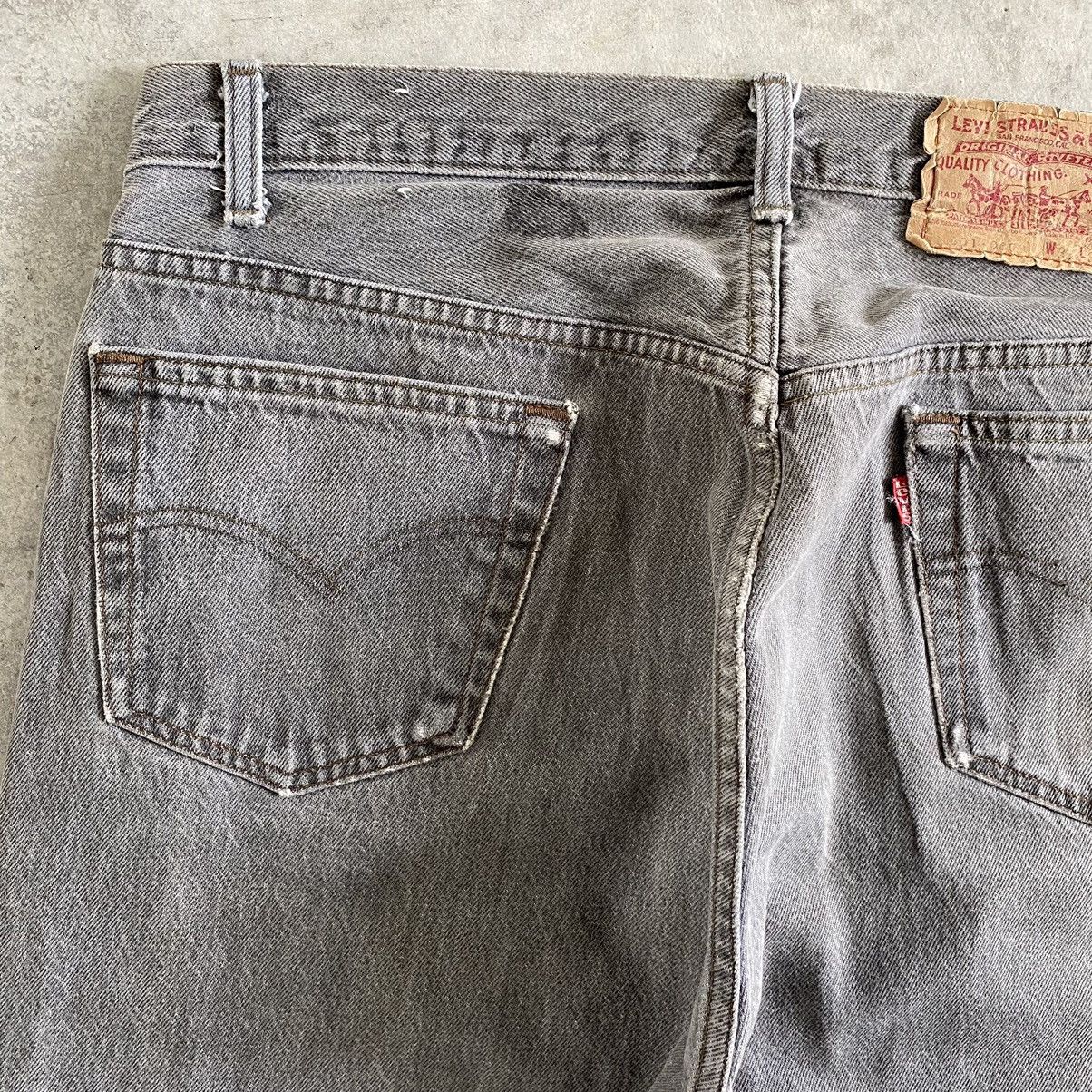 Levi's Size 35x33.5VTG Late 80’s Levi's 501 Gravel Grey Jeans Size US 35 - 19 Thumbnail