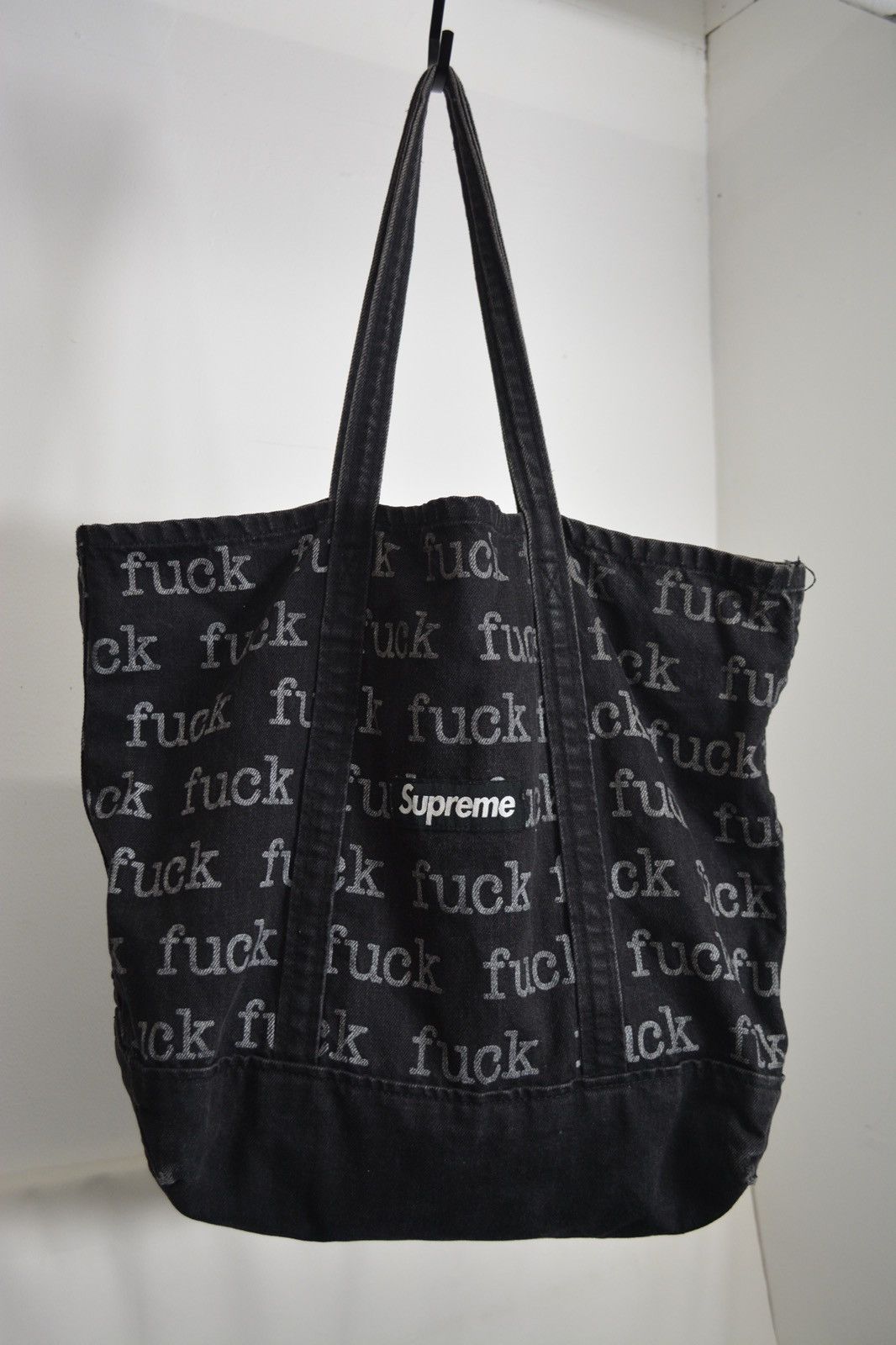 Supreme Supreme SS13 Fuck Tote Bag Black | Grailed