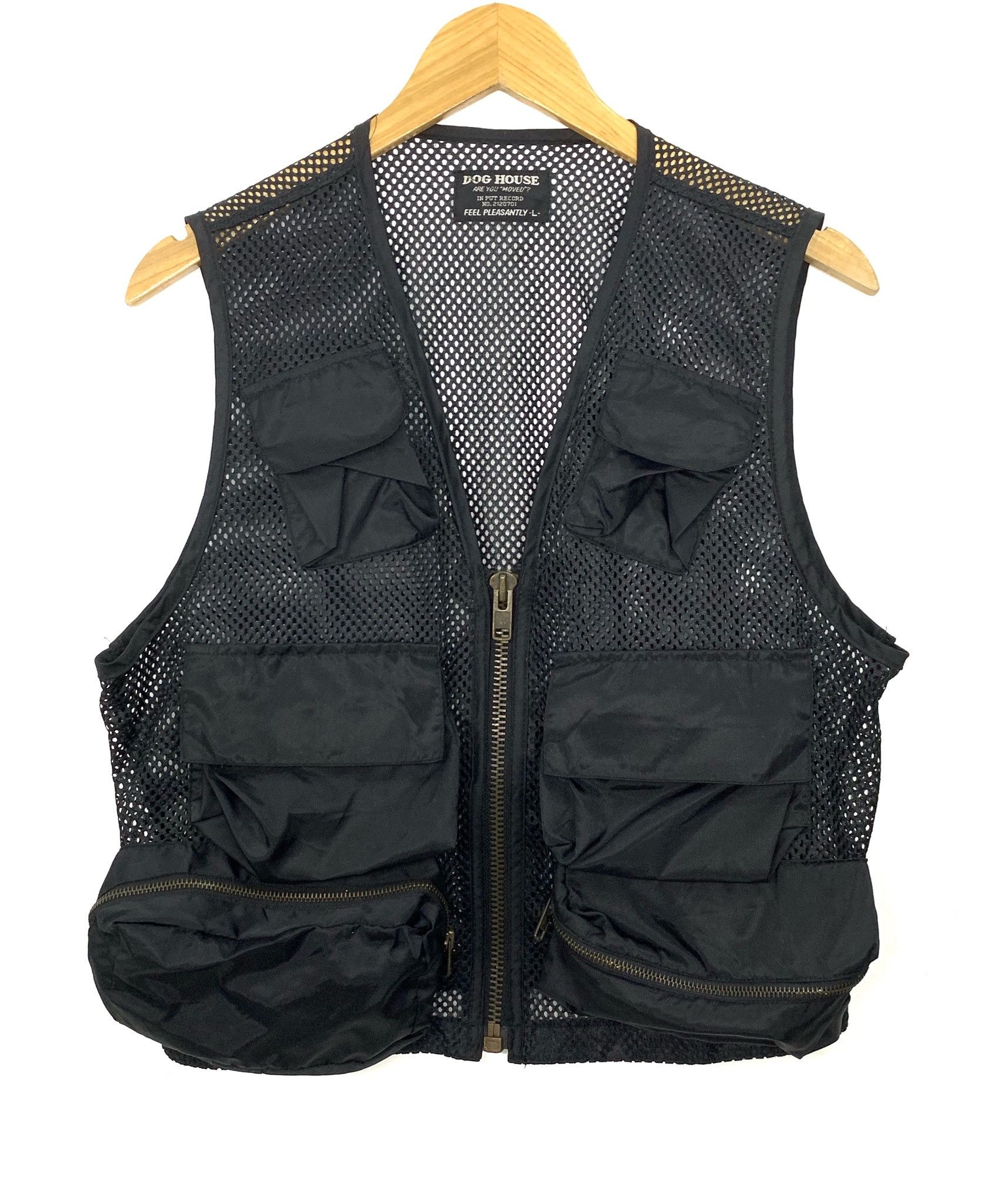 Designer × Japanese Brand Fishnet Tactical Utility Pocket Black Vests Jacket Size US M / EU 48-50 / 2 - 2 Thumbnail