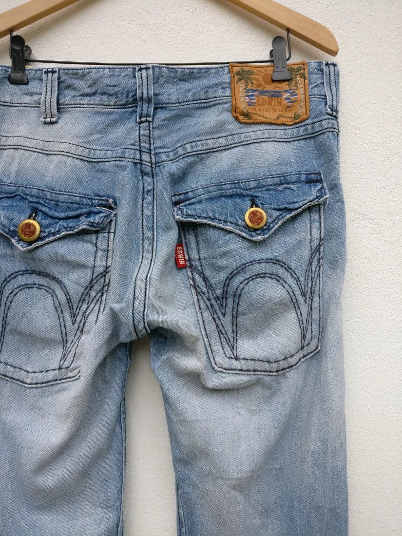 Edwin Vintage Edwin Blue Trip Denim Bottom Jeans Trouser Size US 34 / EU 50 - 17 Thumbnail