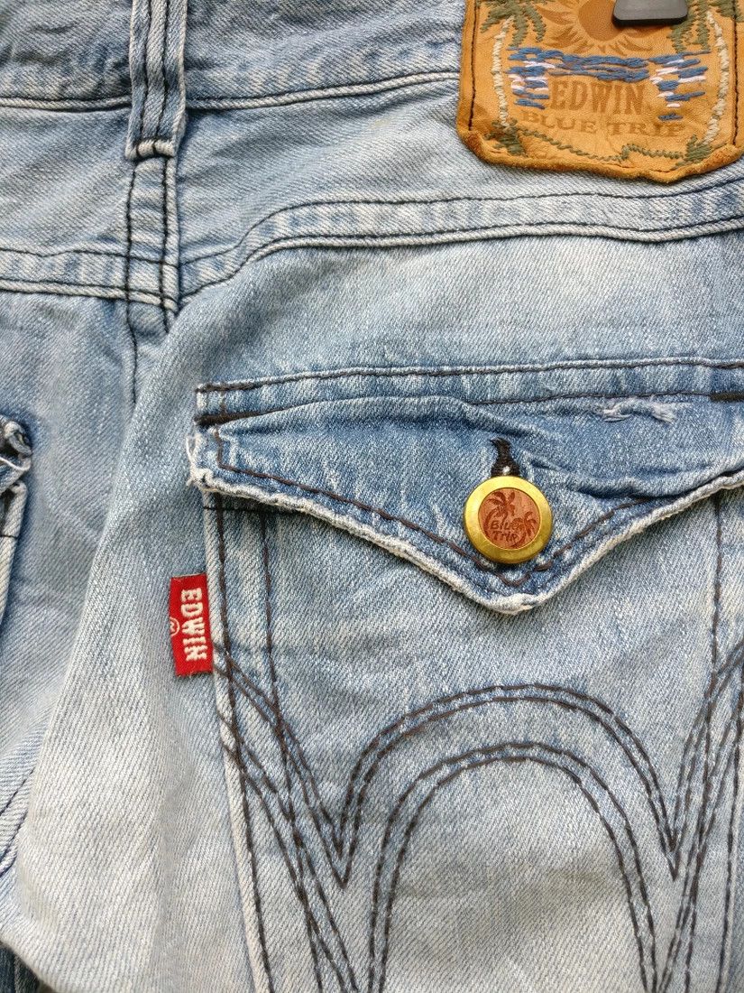 Edwin Vintage Edwin Blue Trip Denim Bottom Jeans Trouser Size US 34 / EU 50 - 19 Thumbnail