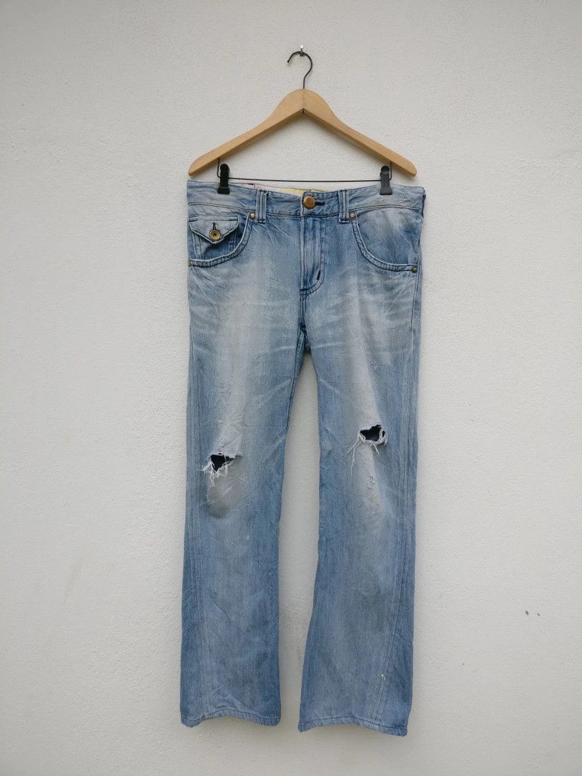 Edwin Vintage Edwin Blue Trip Denim Bottom Jeans Trouser Size US 34 / EU 50 - 3 Thumbnail