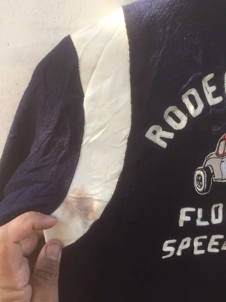 Vintage RODEO CROWNS CAR CLUB FLORIDA SPEED WAY VARSITY JACKET Size US S / EU 44-46 / 1 - 5 Thumbnail