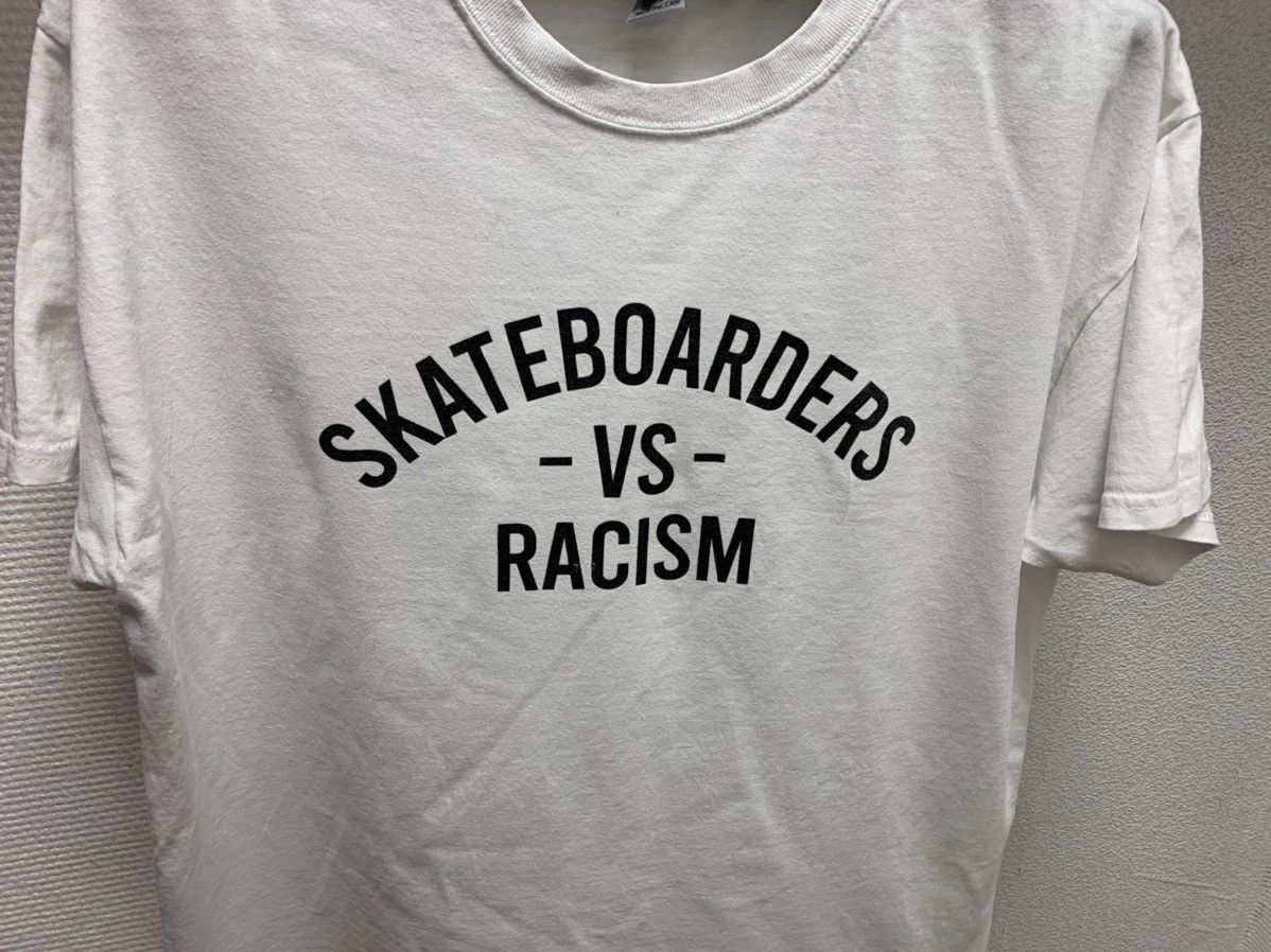 Other Skateboarders vs racism stop fascism white t-shirt Xl sz Size US XL / EU 56 / 4 - 2 Thumbnail