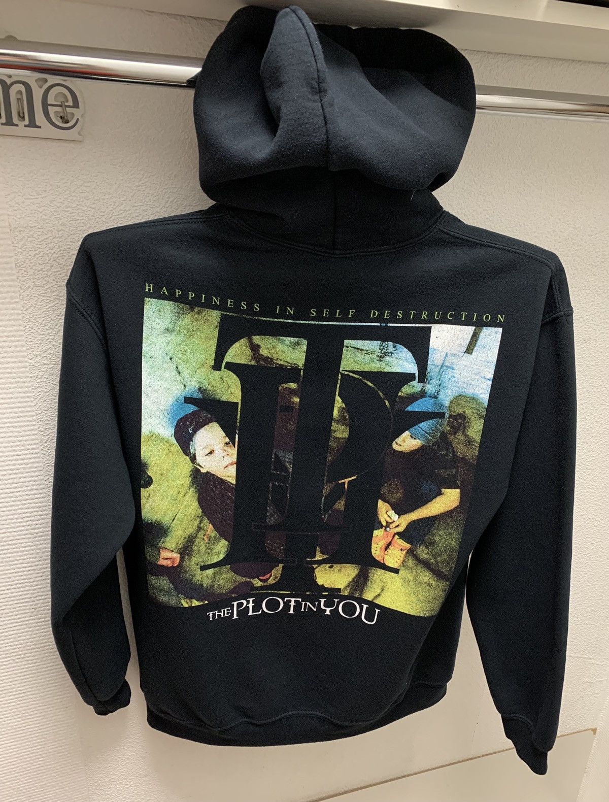 image of Band Tees x Rock Band Tpiy The Plot In You Black Vintage Rock Hoodie Band M (Size Medium)