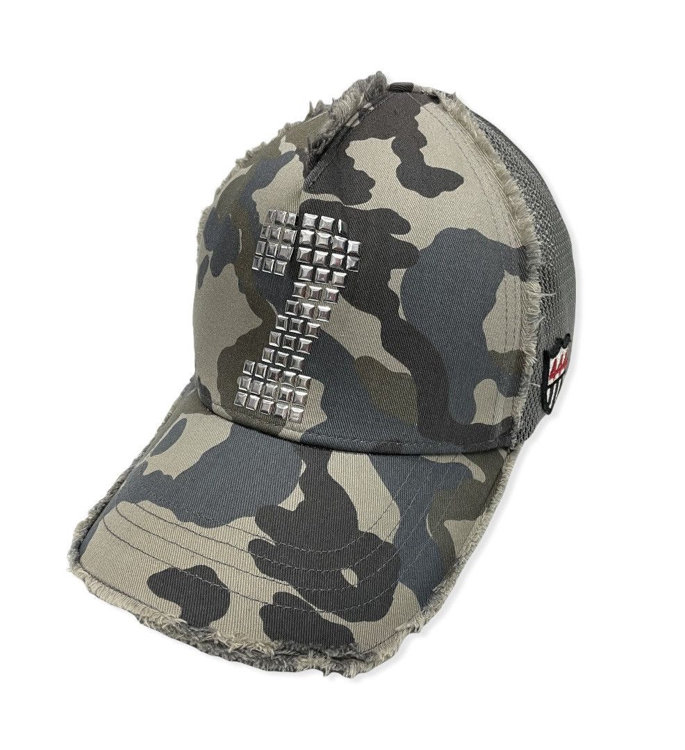 Japanese Brand Vintage YOSHINARI KOTAKE DESIGN Camo Trucker Cap Size ONE SIZE - 1 Thumbnail