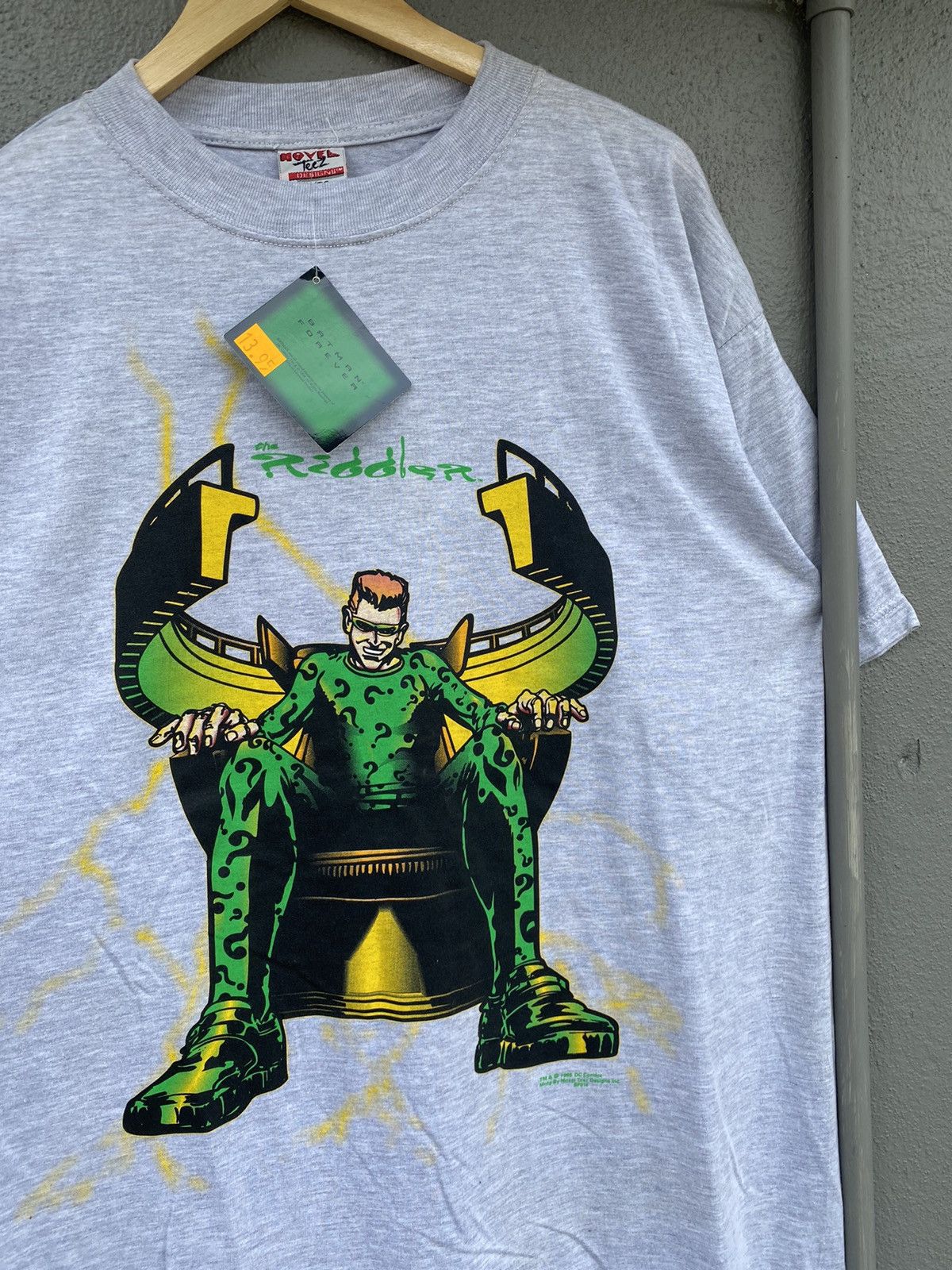 DC Comics × Vintage Vintage BATMAN THE RIDDLER JIM CARREY RARE T-shirt Size US XL / EU 56 / 4 - 3 Thumbnail