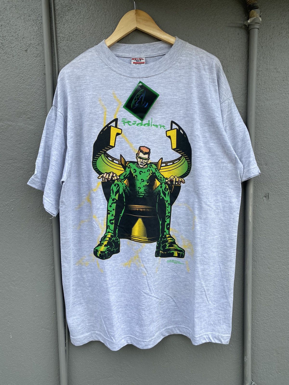 DC Comics × Vintage Vintage BATMAN THE RIDDLER JIM CARREY RARE T-shirt Size US XL / EU 56 / 4 - 1 Thumbnail