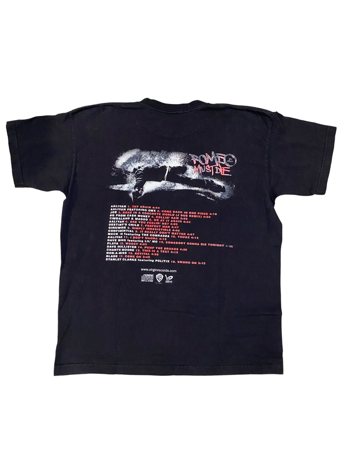 Vintage × Warner Bros ROMEO MUST DIE MOVIE SOUNDTRACK TEE SHIRT  