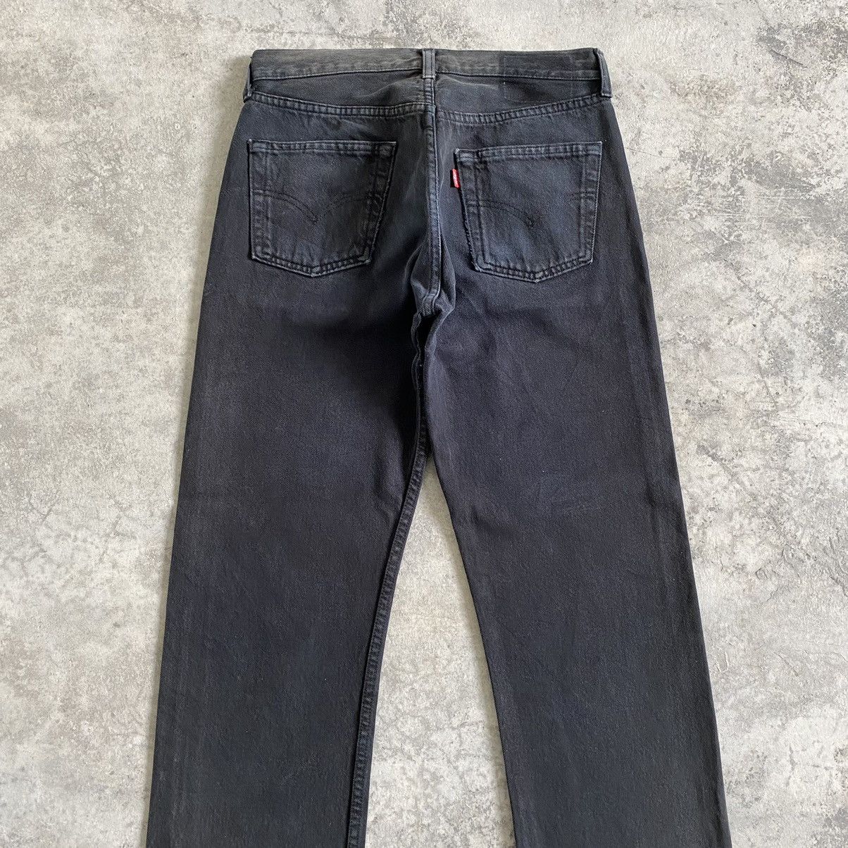Levi's Size 30x34 Vintage Levi's 501 Faded Black Denim Jeans Size US 30 / EU 46 - 10 Thumbnail