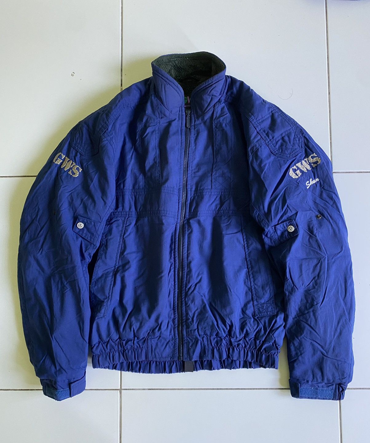 Goldwin Goldwin O.M.C.C Riders Sherpa Motorcycle blue Jackets Size US L / EU 52-54 / 3 - 1 Thumbnail