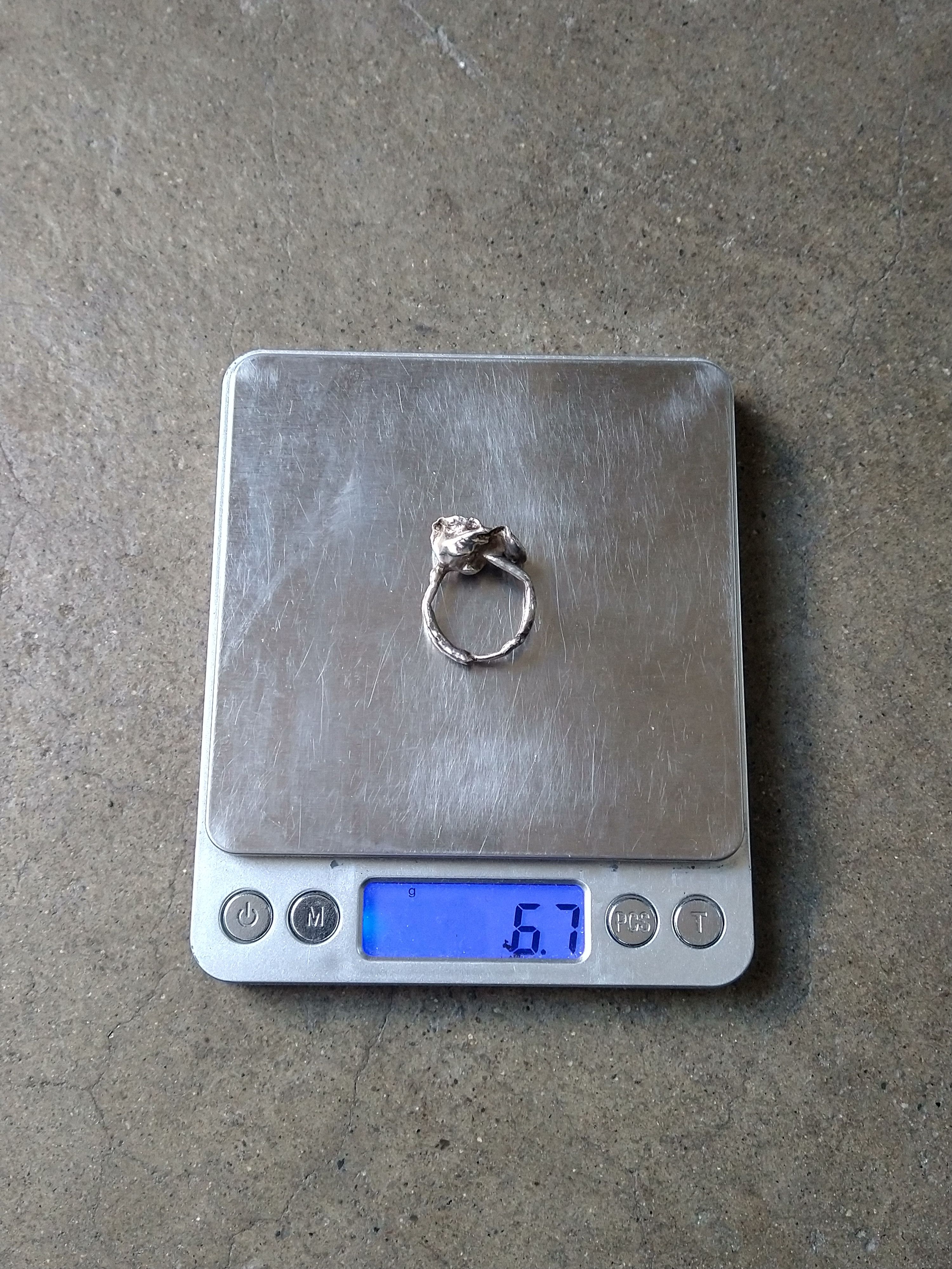 Other Vintage Sterling Silver Ring 6.75 Pink Mother Pearl Modern Size ONE SIZE - 15 Thumbnail