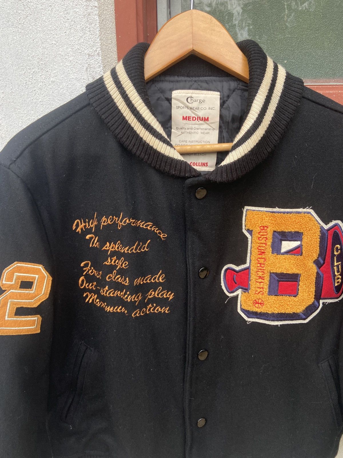 Vintage Vintage Boston Crickets 1992 Letterman Varsity Jacket Size US M / EU 48-50 / 2 - 5 Thumbnail