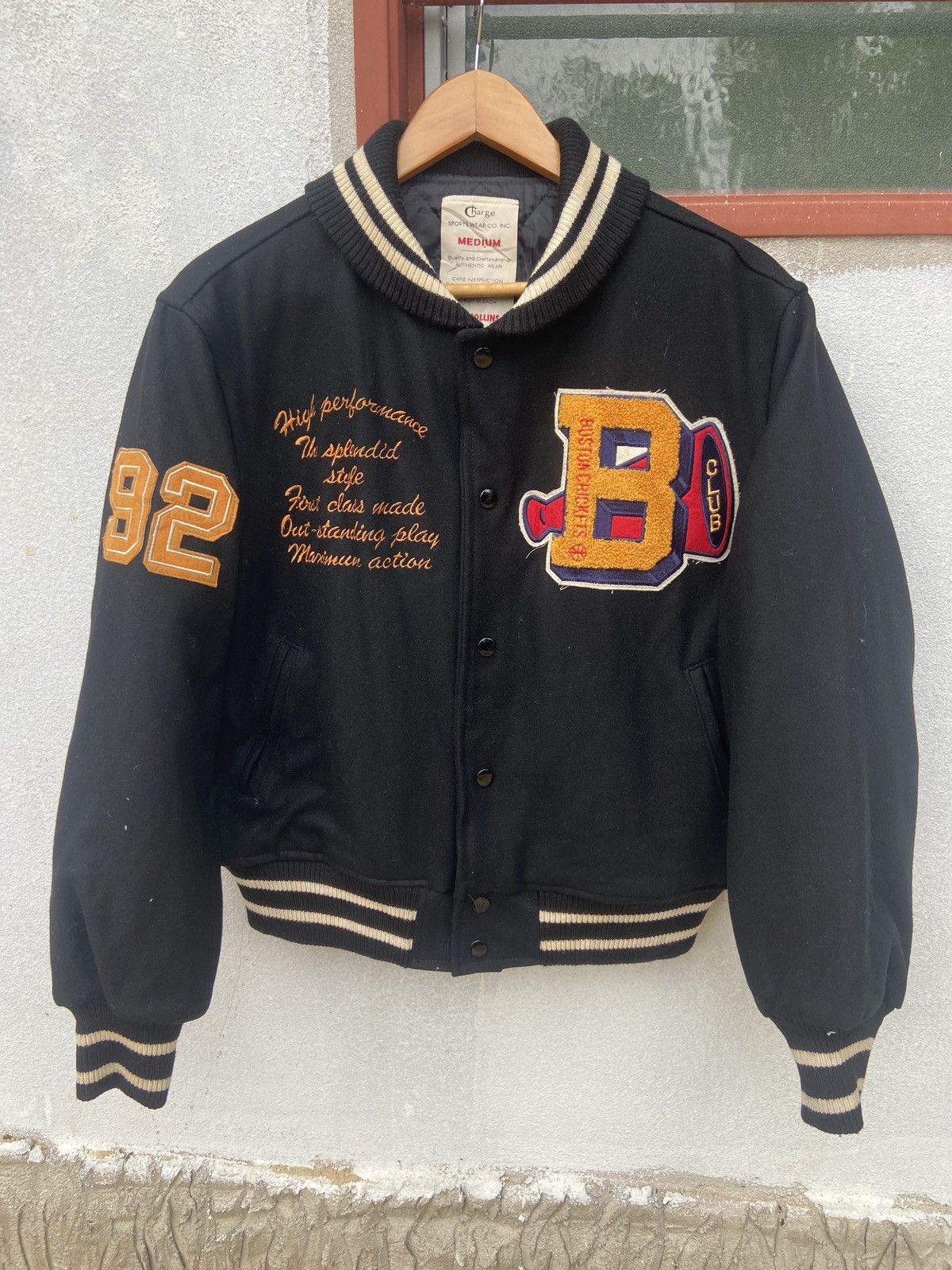 Vintage Vintage Boston Crickets 1992 Letterman Varsity Jacket Size US M / EU 48-50 / 2 - 1 Thumbnail